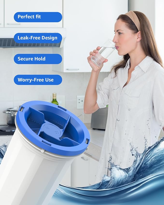 Upgraded Water Filter Replacement for New Culligan ZEROF01, 6 Pack | Fit for New Culligan Pitcher and Dispenser ZEROF01 Water Filter, 0 TDS, Reduce Lead, Mercury, Chlorine and Contaminants