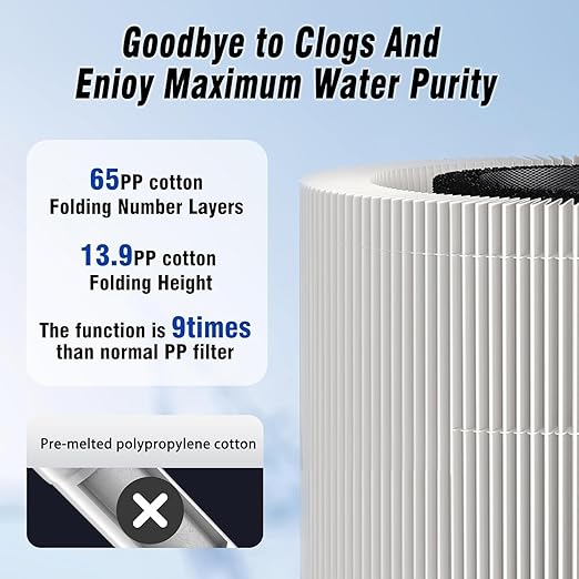 Vortopt Q1 10000 Gallon Water Filter,Reduces Chlorine,Lead,Bad Taste & Odor,Undersink Water Filter Systems Direct Connect to Kitchen Faucets,NSF/ANSI 372/42 Certified,1 Year.