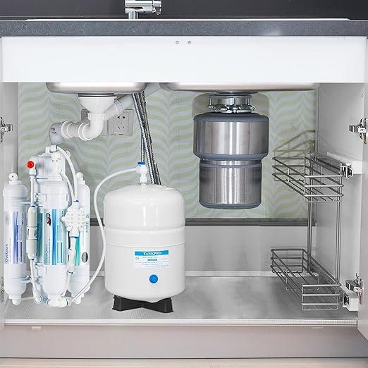 Geekpure 4 Stage Reverse Osmosis RO Drinking Water Filter System with Quick Change Filters -Portable-100 GPD