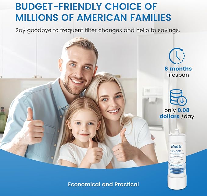 EDRARXD1 Water Filter Replacement for Everydrop A,2 Packs | Compatible with Whirlpool EDRARXD1, EDRARXD1B
