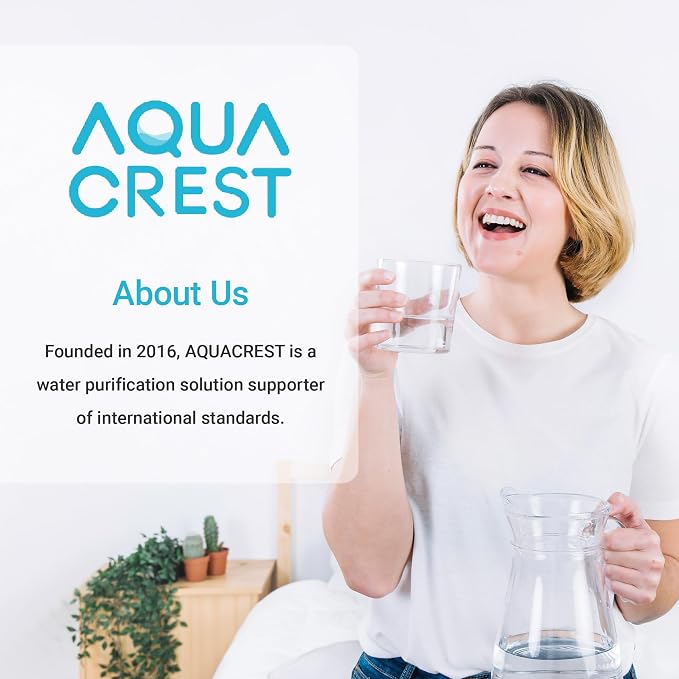 AQUA CREST PF-AL Alkaline Water Filter Replacement for Waterdrop® Pitchers | Replacement for Waterdrop® Pitcher and Dispenser & PF-AL Filter, Reduces PFOA/PFOS, Chlorine, Last Up to 100 Gallons, 2 Pack