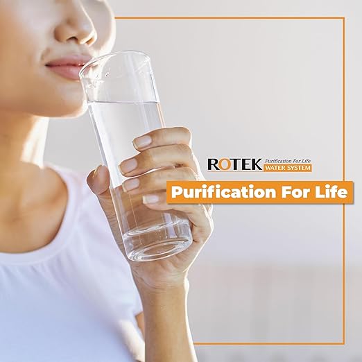 Rotek Water Systems Whole House Water Filtration System, 3-Stage Water Filter System, SED, KDF, ACB, Clean Water, Sediment, Carbon Block, & Heavy Metal Filter, 20 Inch