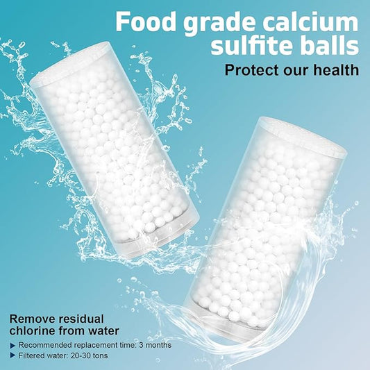 2 Pack Replacement Filters for Waterfall Faucet - Filters for Remove Chlorine Use for Faucet, Reduces Dry Itchy Skin
