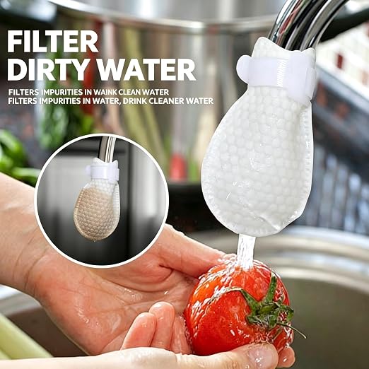 110PCS Faucet Filter for Renters & Homeowners– Anti-Splash Water Purifier | for Cleaner Cooking, Drinking & Washing