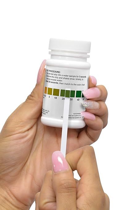 Industrial Test Systems WaterWorks 480033 Total Chlorine Test Strip, High Range Range, 33 Seconds Test Time, 0-80ppm Range (Bottle of 50 test strips)