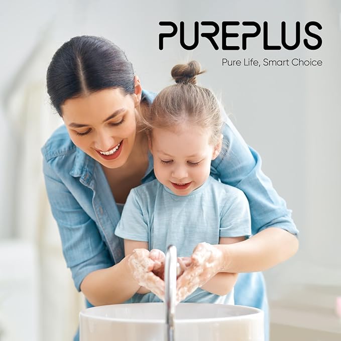 PUREPLUS 5 Micron 10" x 4.5" Whole House PFAS Removal Replacement Water Filter, Coconut Shell Activated Carbon Filter, Compatible with WFHDC8001, GXWH40L, GXWH35F, CB-BB-10, CTO10BB, 2 PACK
