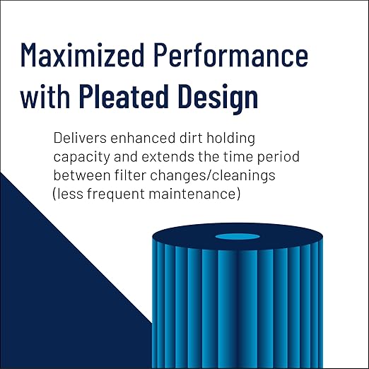 Pentair Pentek R30-20BB Big Blue Sediment Water Filter, 20-Inch, Whole House Pleated Polyester Filter Cartridge, 20" x 4.5", 30 Micron, Pack of 6