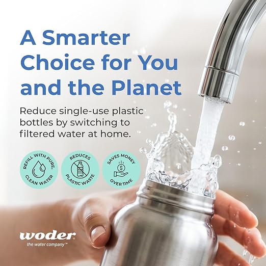 Dual Stage Under Sink Water Filter, 20 Micron Sediment Removal Plus Advanced Filtration, Removes PFAS, Lead & Chlorine, Keeps Essential Minerals, WQA Certified, US Made