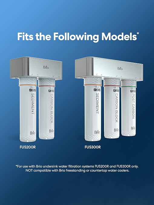 Brio Stage-1 Sediment Water Filter Replacement for Brio Models FUS200R and FUS300R