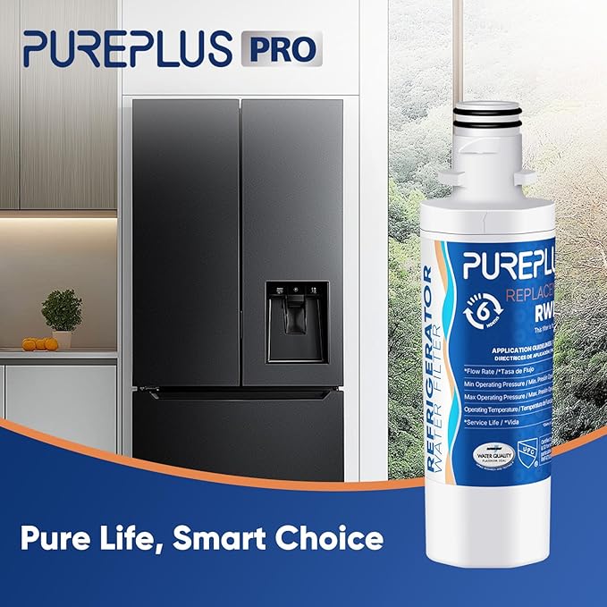 PUREPLUS ADQ747935 NSF 53&42 Certified Replacement for LT1000P LT1000 Kenmore Elite 9980 LT1000PC, MDJ64844601 ADQ74793501, LMXS28626S, LFXS26973S, LT120F Refrigerator Water and Air Filter, 3Pack