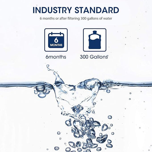 MARRIOTTO EDR1RXD1 Refrigerator Water Filter Compatible with W10295370A, WHR1RXD1, KAD1RXD1, Filter 1, W10295370, P4RFWB, P8RFWB2L, 46-9930, 46-9081 and W10311524 Air Filter (2+3)