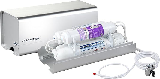 APEC Water Systems RO-CTOP-PHc Alkaline Mineral Portable Countertop Reverse Osmosis Water Filter System pH+ with Case, Installation-Free, Fits Most Standard Faucet