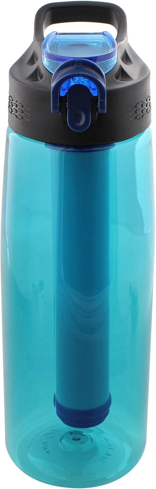 SDS Water Filter Bottle - Filtering Water Bottle Filter Travel Accessory for Safe Drinking Camping Water Purifier