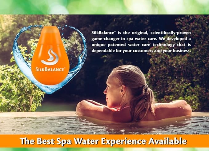 Silk Balance Natural Hot Tub Water Care - Premium Simple Luxury Hot Tub Water Solution 2 Month Supply