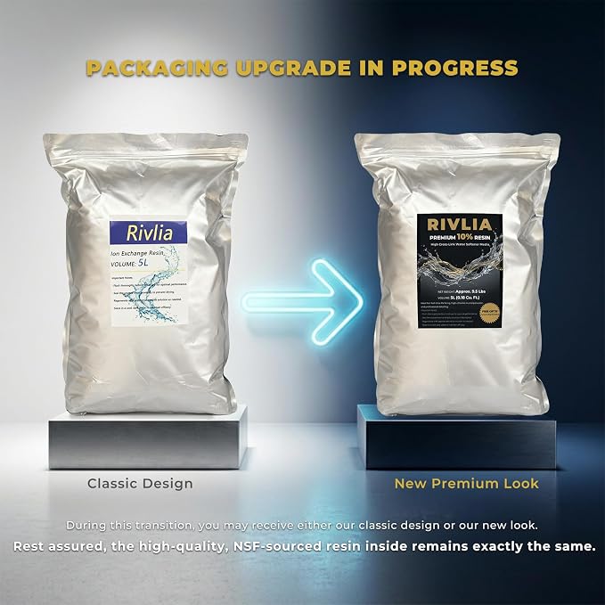 Premium 10% Cross-Link Water Softener Resin Refill (9.5 Lbs) - Heavy-Duty Chlorine Resistant Media for Full-Time RV Living & Mobile Detailers - 2X Lifespan Upgrade Kit (Includes Funnel)
