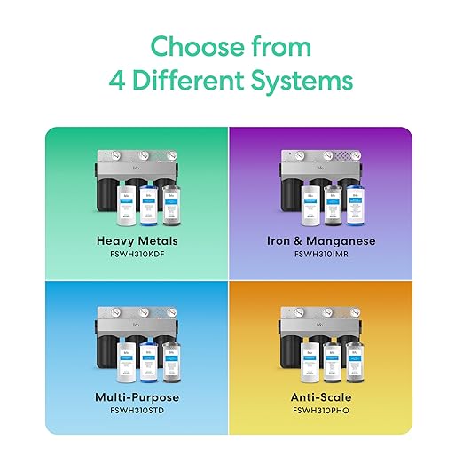 Brio Whole House Water Filter System for Heavy Metal Reduction w/Gauges | 3 Stage Fast-Flow Filtration (Sediment, GAC + KDF, CTO Carbon Block) 4.5" x 10" Filters | Protects Home Appliances | 720 GPH