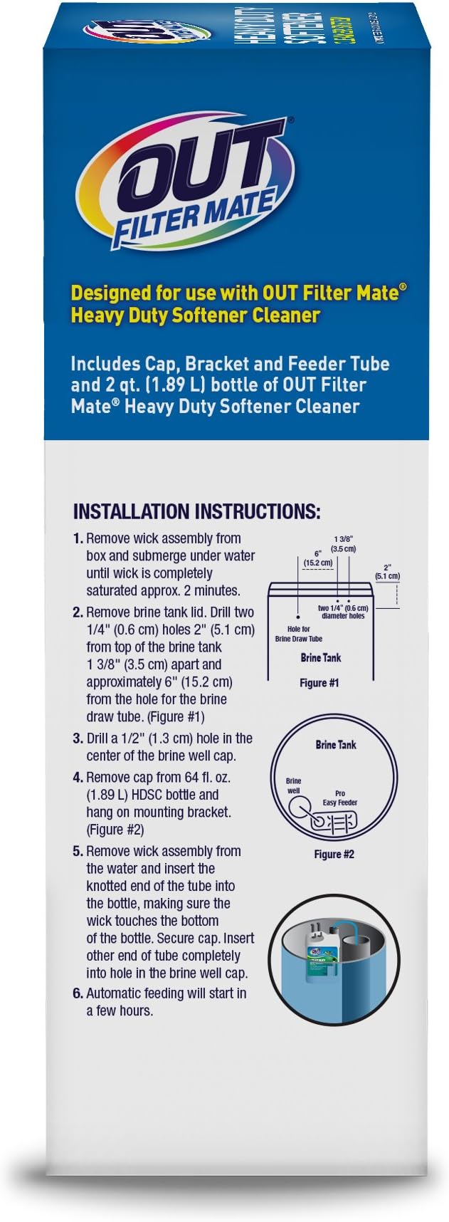 OUT Filter Mate Heavy Duty Water Softener Cleaner System Kit, Powerfully Removes Lime, Rust and Buildup