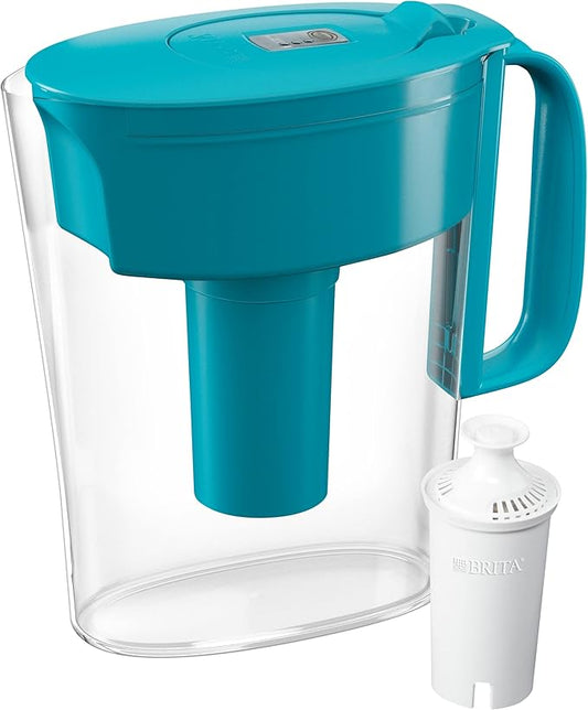 Brita Water Filter Pitcher + Replacement Filters (4 Count)