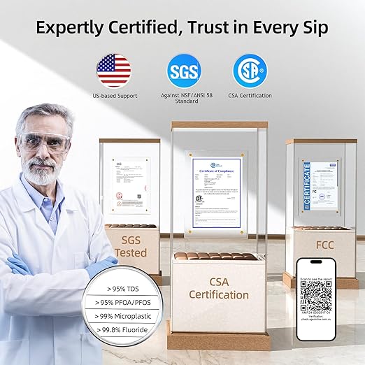 MIZUDO Reverse Osmosis Water Filter Tankless, 8 Stage Reverse Osmosis System Under Sink, 3:1 RO Water Filtration System, Mini Size 800GPD with Smart App Control