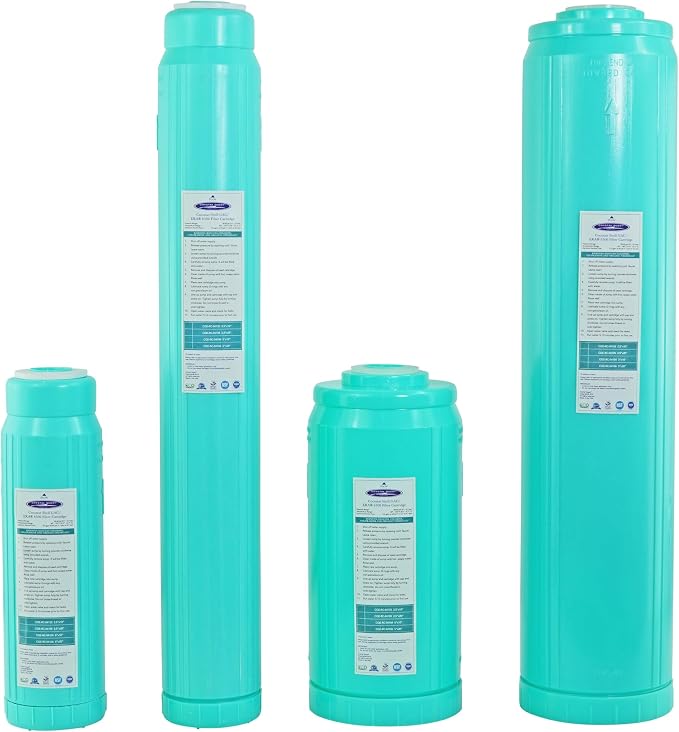 Crystal Quest GAC Coconut Shell Water Filter Cartridge - Reduces Chlorine & Chloramines, Long-Lasting Performance, Durable Construction, Enhanced Filtration for Crystal Quest Systems