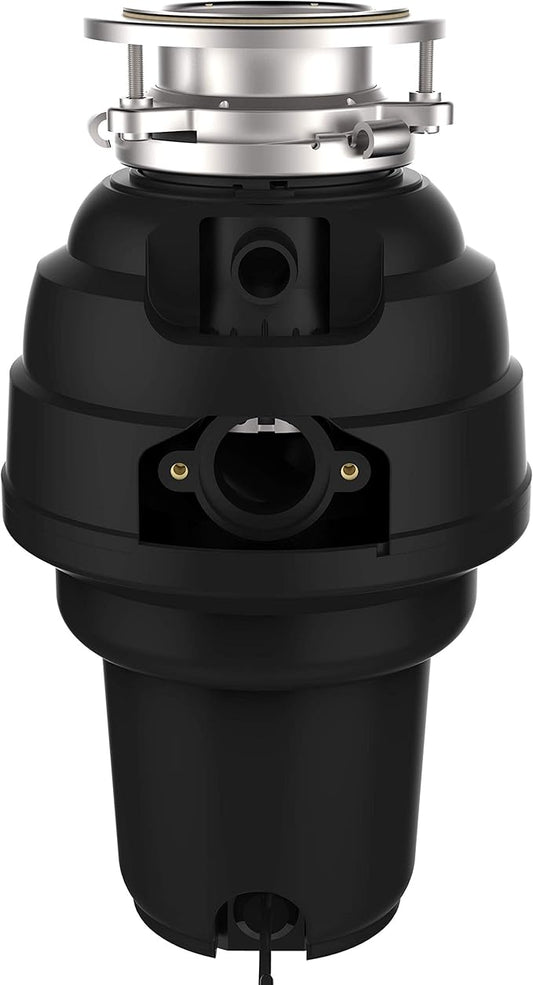 Waste Maid 10-US-WM-658-3B Garbage Disposal Anti-Jam Stainless Steel Food Waste Grinding System, 1-1/4 HP Premium, Black