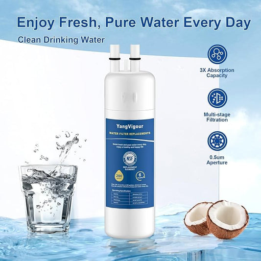 Water Filter Replacement Compatible with 46-9081, 46-9930, W10295370A, Remove Impurities from Water (1 PCS Filter)