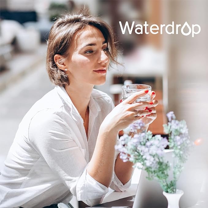 Waterdrop D6 Reverse Osmosis Water Filter, 600 GPD Under Sink Reverse Osmosis System, Reduce PFAS, 2:1 Pure to Drain, Tankless RO Water Filter System, Smart Faucet, Easy Installation