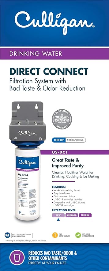 Culligan US-DC1 Under Sink Connect Drinking Water Direct Conn WTR System, White