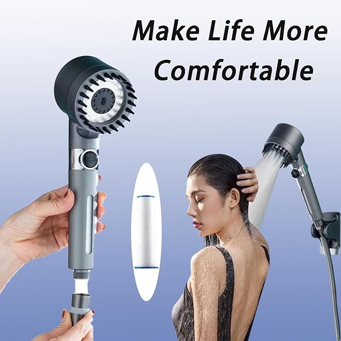 10/20 Pcs Ion Drops Shower Head Filters, Filtered Showerhead, PP Cotton Filter Cartridge, Suitable for Various Specifications of Shower Heads (20 Pcs, 3.7 inches)