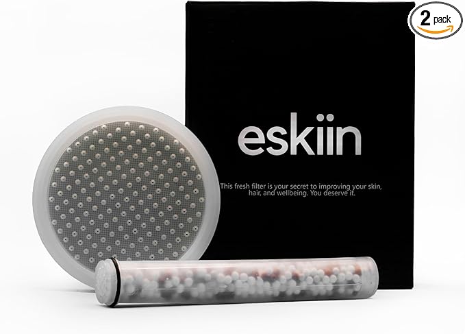 Eskiin HandHeld Shower Head Water Filter Replacement High Pressure Shower Heads Replacement For Smooth Hair & Skin - Replacement Cartridge Fits The Eskiin Filtered HandHeld Showerhead