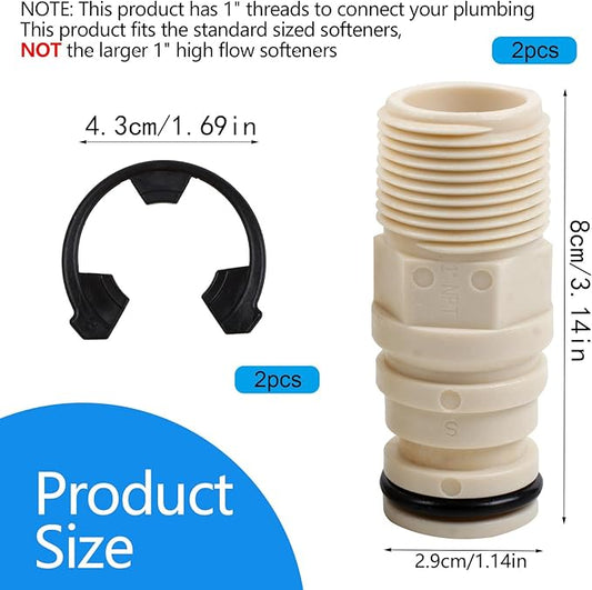 Water Softener Installation Adapter Kit 7280203 Compatible with Kenmore, GE, Whirlpool, Morton, NorthStar, EcoWater, EcoPure etc