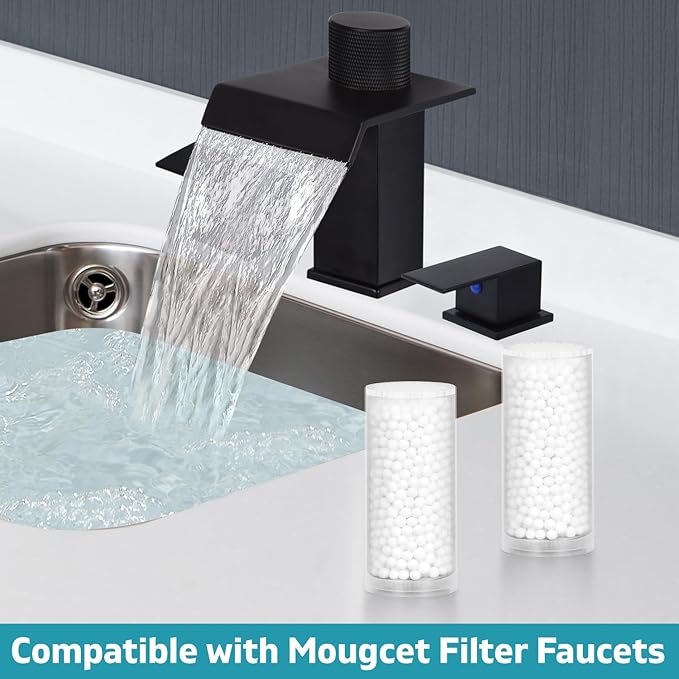 2 Pack Replacement Filters for Waterfall Faucet - Filters for Remove Chlorine Use for Faucet, Reduces Dry Itchy Skin