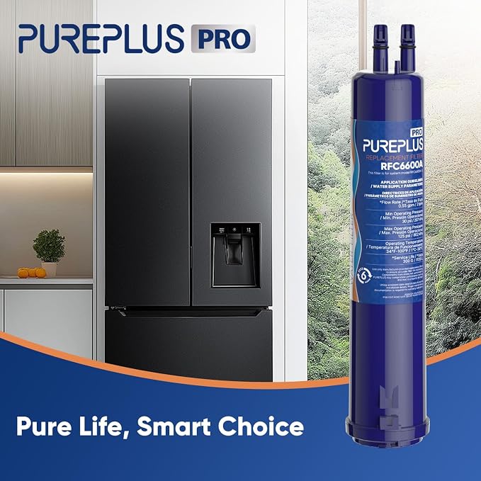 PUREPLUS Compatible with 4396841, 4396710, Everydrop® Filter 3, EDR3RXD1, 46-9083, 46-9030, 9030, 9083, Refrigerator Water Filter, 2Pack