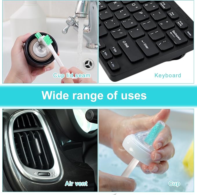 12pcs Ice Maker Cleaning Brush Set, Multifunctional Ice Machine Cleaning Tools Water Cooler Cleaner Kit Home Kitchen Utility Tools