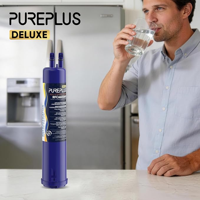PUREPLUS Compatible with 4396841, 4396710, Everydrop® Filter 3, EDR3RXD1, 46-9083, 46-9030, 9030, 9083, Refrigerator Water Deluxe Filter, 2Pack