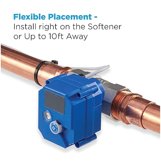 EcoPure Motorized Shutoff Valve for Water Softeners – Remote & Manual Water Control Accessory Compatible with EcoPure EPW140