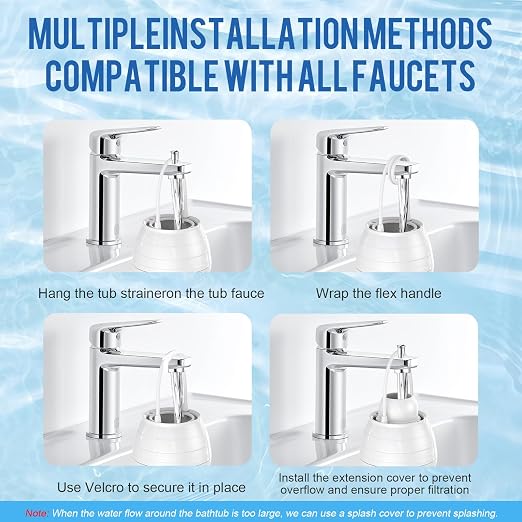 Bath Water Filter for Tub Fauce,10-Stage Bathtub Filter with Vitamin C.Eliminates Chlorine,Impurities,Softens Hard Water for Skin & Hair Care,BPA-Free+pH Balance,3000Gal Capacity Easy Instal