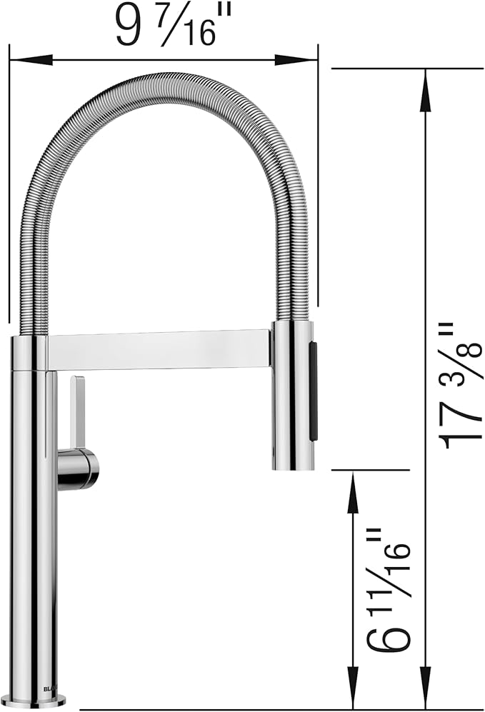 Blanco 527480 Culina II Mini Semi-Pro Kitchen Faucet - 1.5 GPM - Chrome