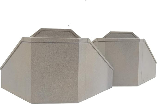 Walthers Cornerstone Double-Track Railroad Bridge Concrete Abutment pkg(2) 933-4553 HO Scale Model Railroad - Structure Kit