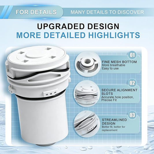 Filter Cartridge Compatible with Delta Clarifi 7RC100, 3-Pack | Fits Delta Clarifi 5SF100 & 7SF100 models. Tool-free cartridge reduces chlorine & sediment to refresh your shower water.