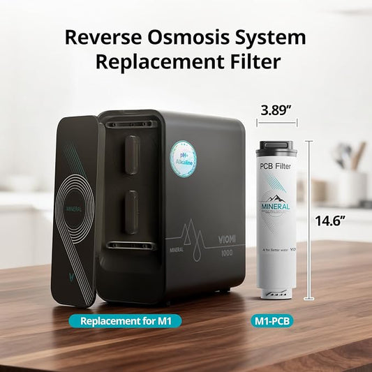 VIOMI M1-PCB Filter, Replacement for Viomi Reverse Osmosis Water Filter, 24-Month Lifespan, Compatible with M1 Mineral Reverse Osmosis System