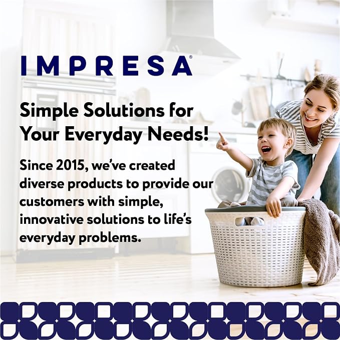 IMPRESA Dishwasher Salt for Hard Water - 4.4 lb (2 kg) Coarse Grain Water Softener Salt - Pure Additive-Free & Spotless Finish - compatible with Bosch, Miele, Whirlpool & Thermador Models