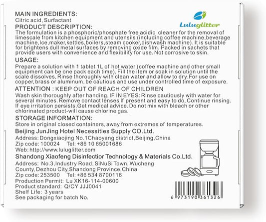 Espresso Machine Cleaning Tablets Descaling Coffee Maker Descaler Tablets 24 Count, Compatible With Nespresso, Keurig, Ninja, Delonghi, Miele, Descaler Tabs for Espresso Machines And Drip