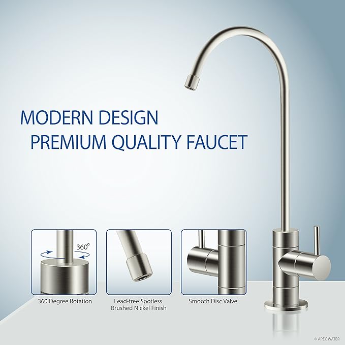 AFWFilters WQA Certified Water Purification Unit - Removes 99% of Impurities, Guaranteed to Provide Safe Drinking Water