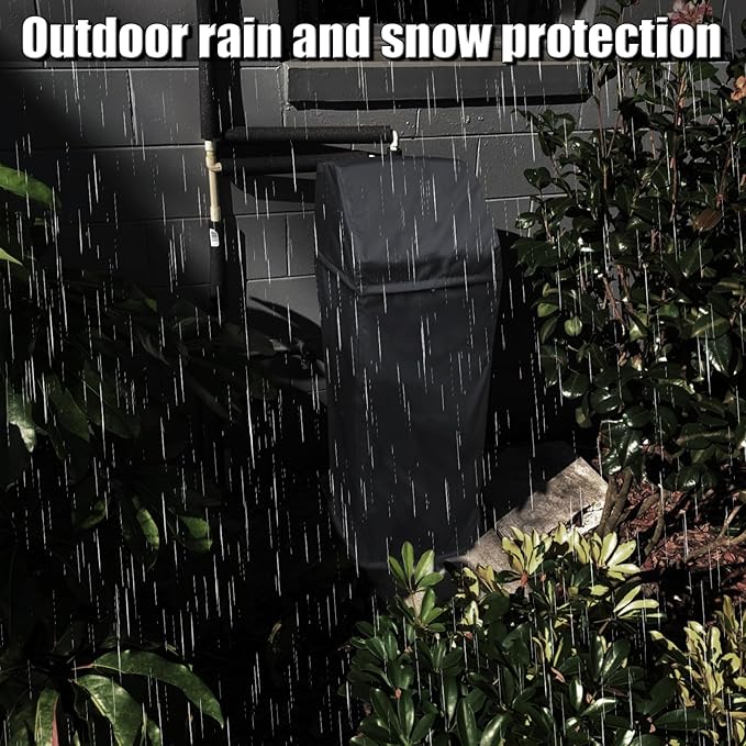 Water Softener Cover for WHES30E/WHES40E Grain Softener, Openable top Easy to use Removal-free installation for UV Dust protection of Water Softener Housings Outdoor or indoor (Black)
