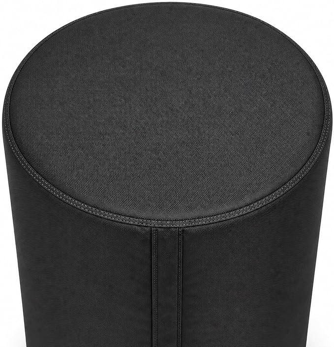 Deosk 18.5"X33" Cover For Water Softener Salt Brine Tank, Outdoor Waterproof Home Water Softener Storage Covers-Round Salt Brine Tank Protective Cover With Zipper And Adjustable Drawstring(Black)