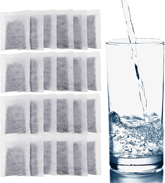 12 Pack Activated Charcoal Distiller Filters -Coconut Shell Activated Carbon Filter Sachets -Compatible with Megahome and other Countertop Distillers