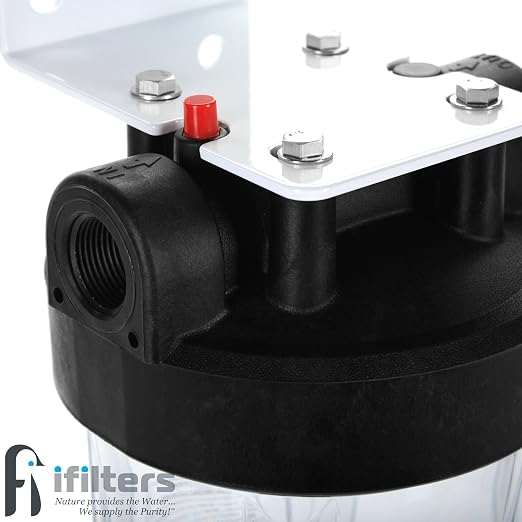 Whole House Sediment & Rust Complete Filtration System with Clear Housing 1" Ports
