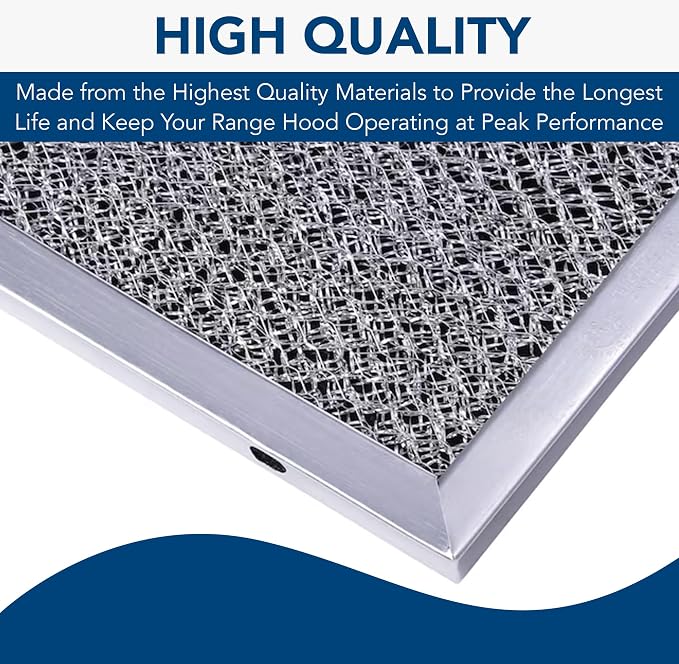 Broan-NuTone BPQTF Charcoal QT20000 Series Range Hoods, Carbon Air Filter, 1 Count, Grey (Pack of 4)