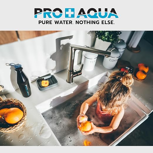 PRO+AQUA Whole House 10 GPM Salt-Free Water Softener Bundle with Single-Stage Carbon Infused Pre-Treatment Filter System | Removes Sediment, Chemicals, Chlorine, Contaminants, & Odor (10 GPM)